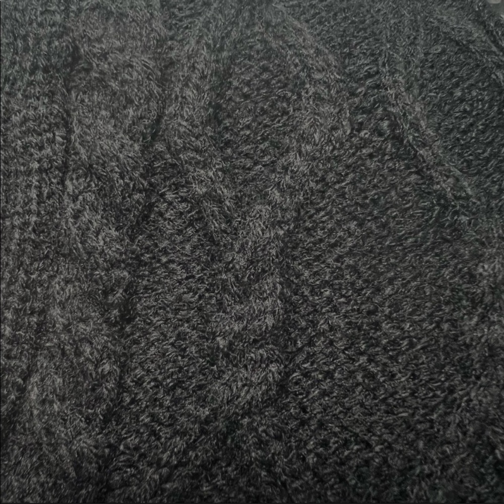 Over the knee black cable knit socks stockings - Picture 2 of 9